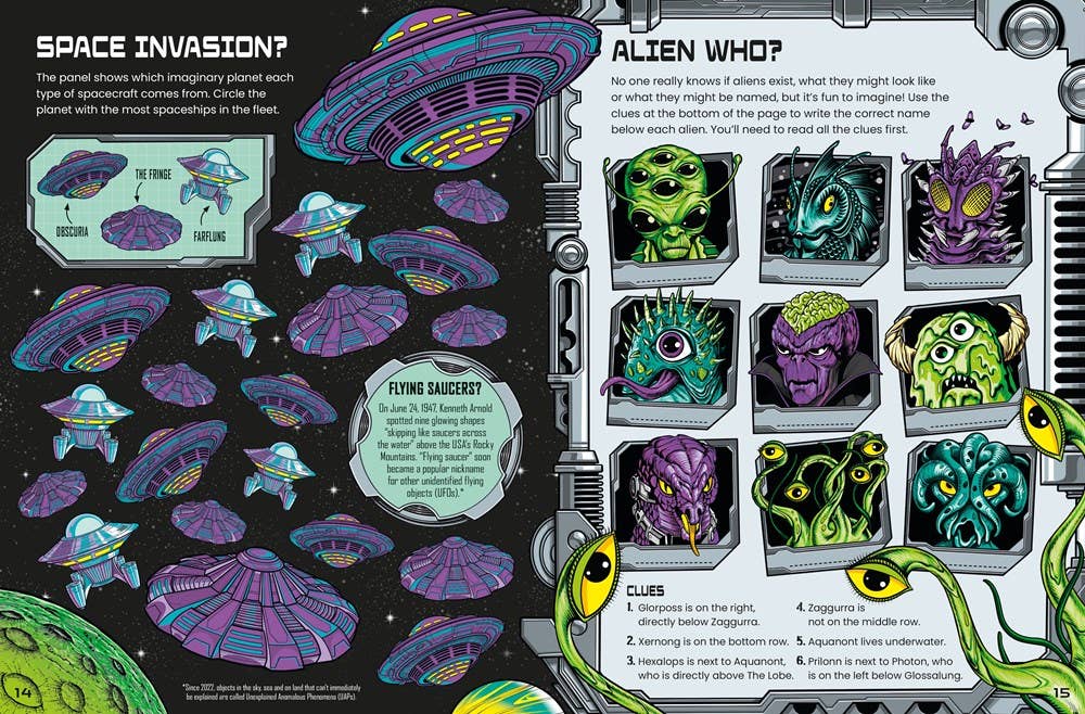 Aliens Puzzle Book : Usborne