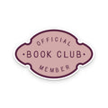 Official Book Club Member Sticker