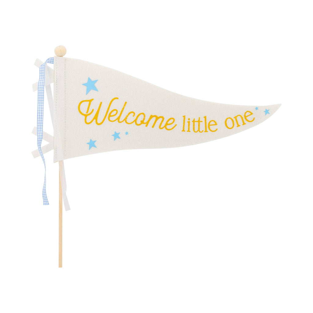BAB1116 - Welcome Little One Blue Pennant