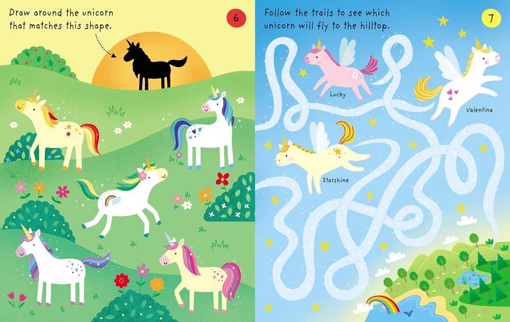 Little Children's Unicorns Pad : Usborne