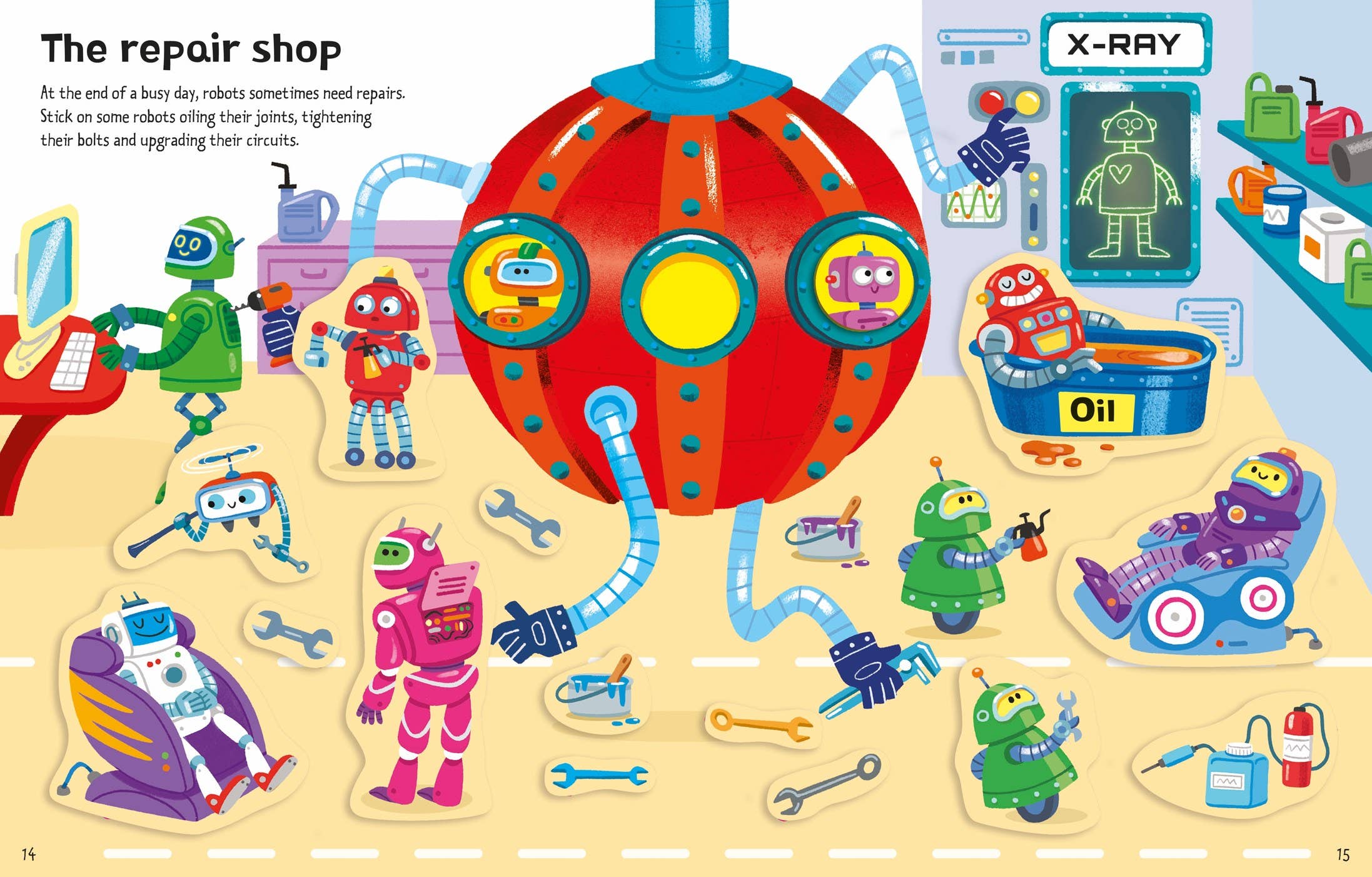First Sticker Books Robots: Usborne