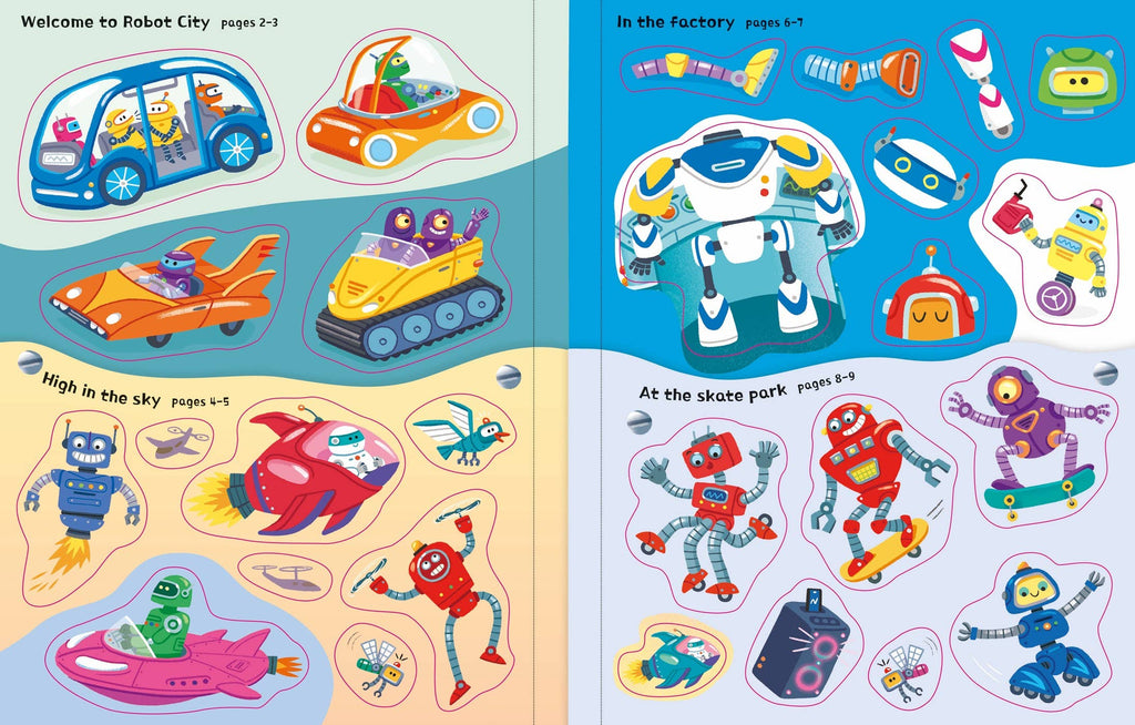 First Sticker Books Robots: Usborne
