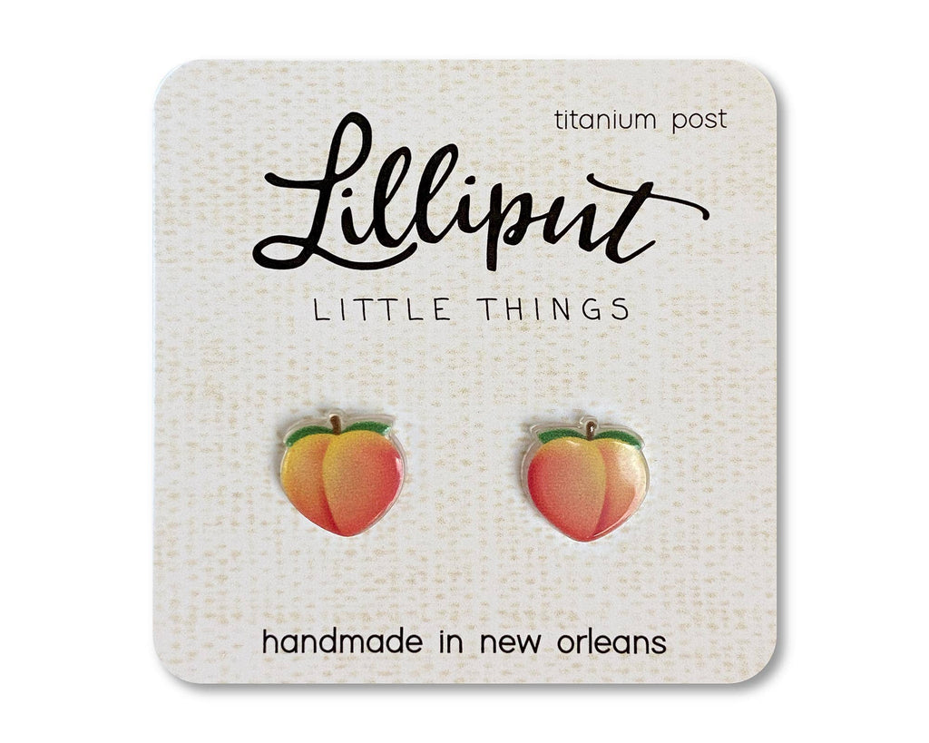 Peach Earrings // Fruit Earrings