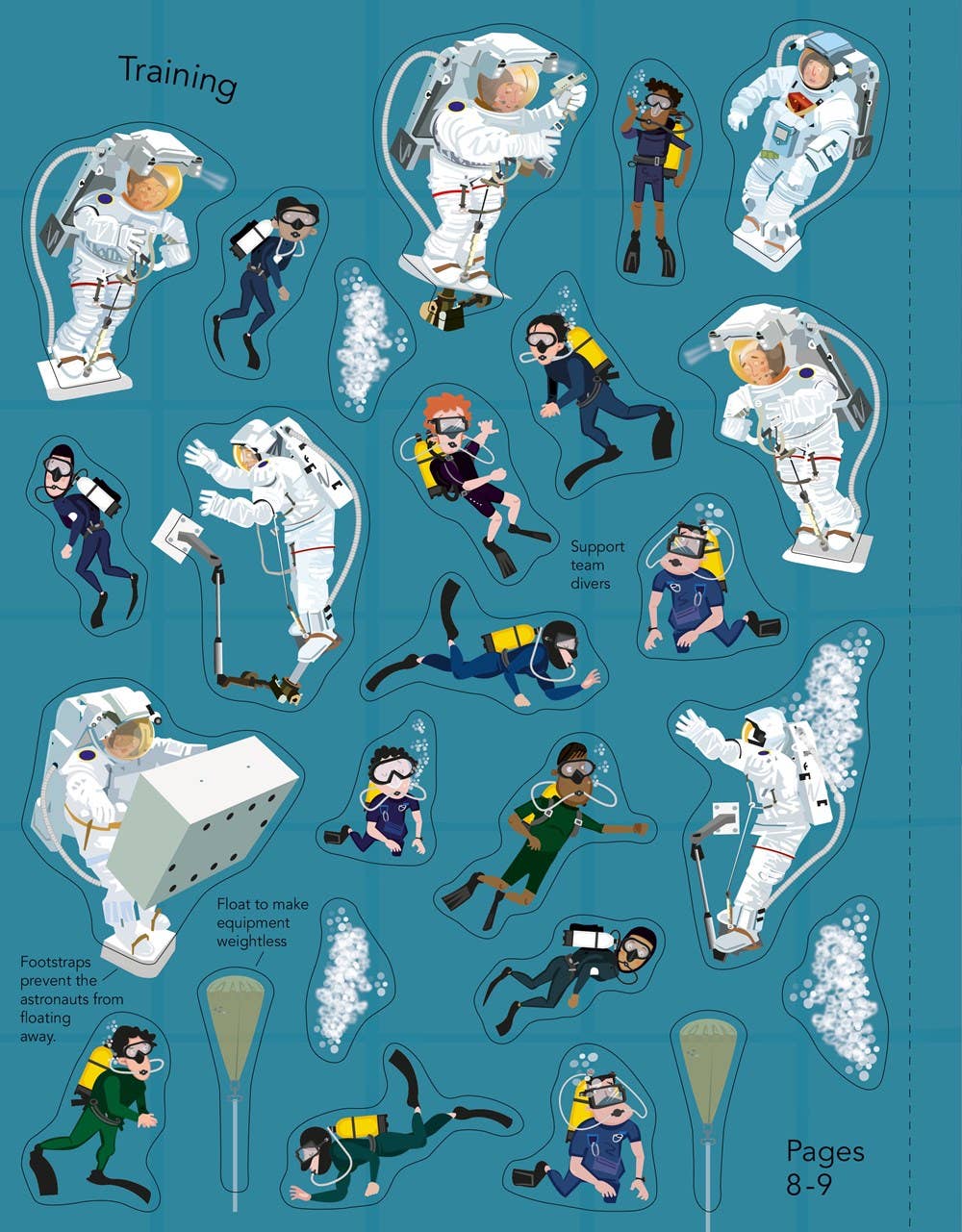 Space Sticker Book : Usborne