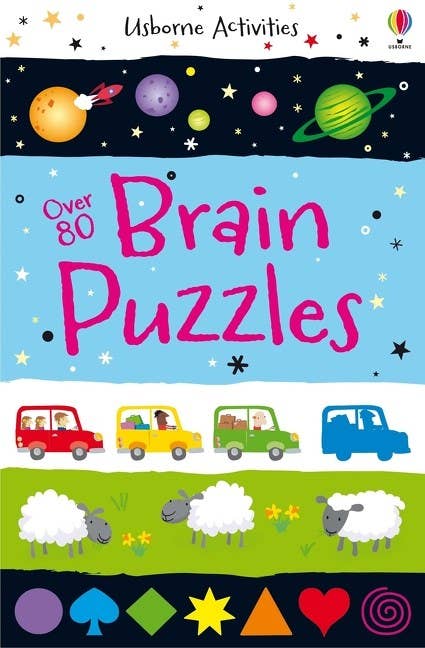 Over 80 Brain Puzzles : Usborne