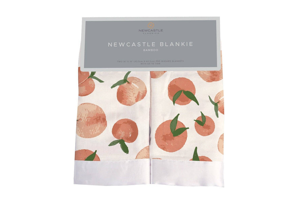 Carnelian Peaches Bamboo Newcastle Blankie