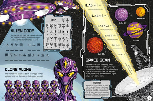 Aliens Puzzle Book : Usborne