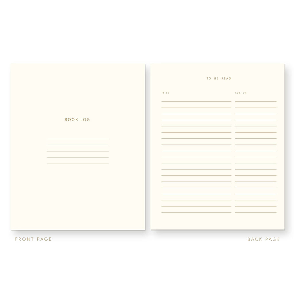 Read and Reviewed Book Log Reading Journal