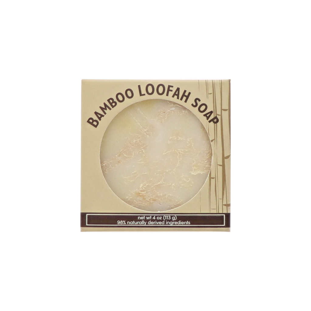 Loofah Bar Soap - Bamboo | Exfoliating Spa | 100% Natural