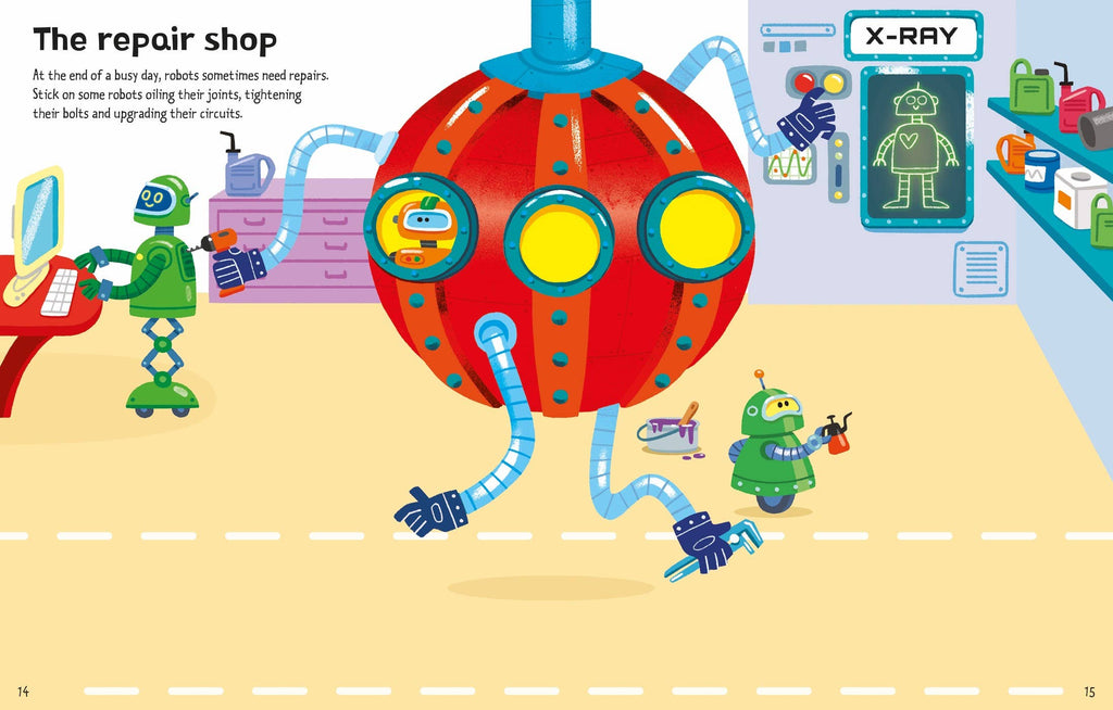 First Sticker Books Robots: Usborne
