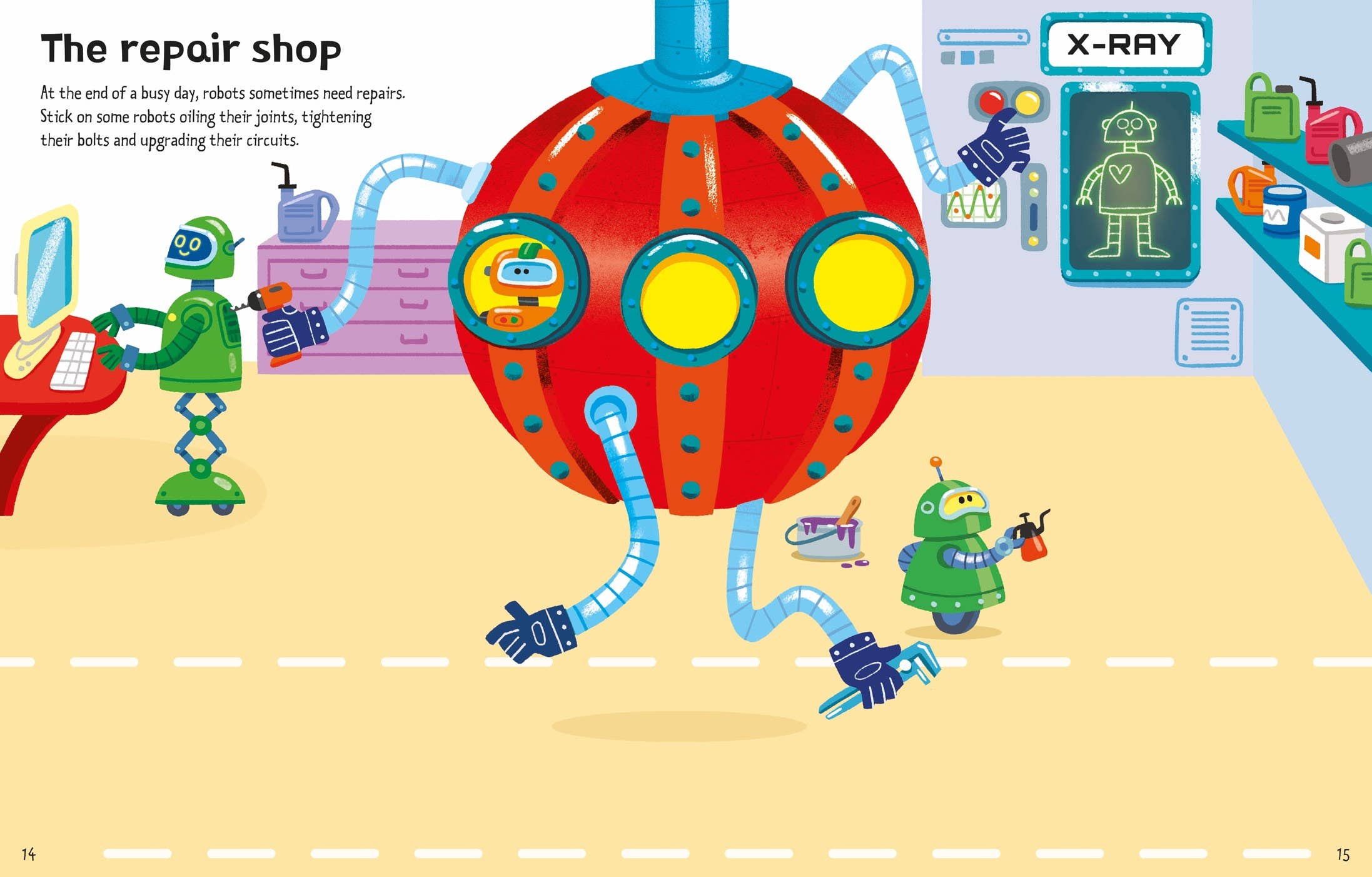 First Sticker Books Robots: Usborne
