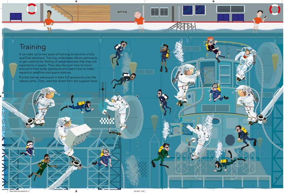 Space Sticker Book : Usborne