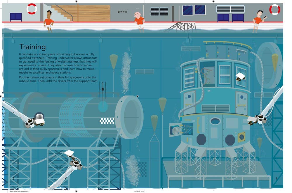 Space Sticker Book : Usborne