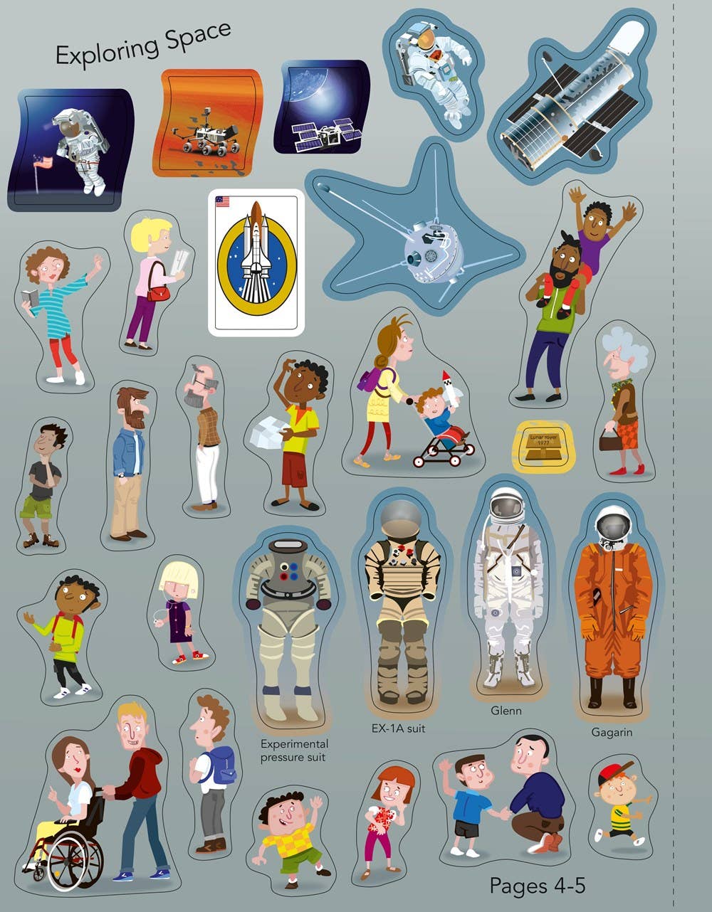 Space Sticker Book : Usborne