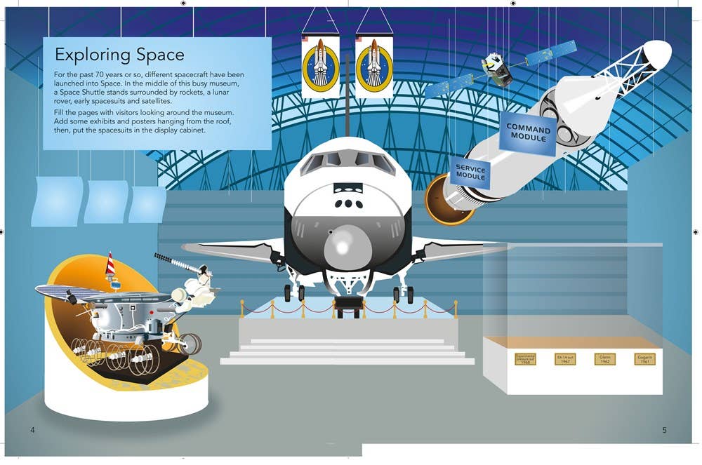 Space Sticker Book : Usborne